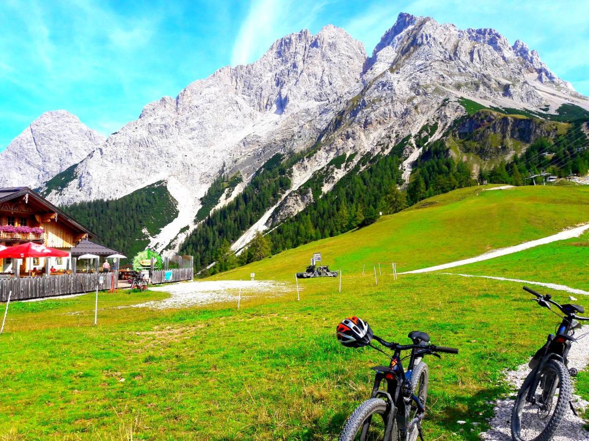 Appartement Gipfelblick- Tiroler Zugspitze Arena In ビーバーヴィアー エクステリア 写真