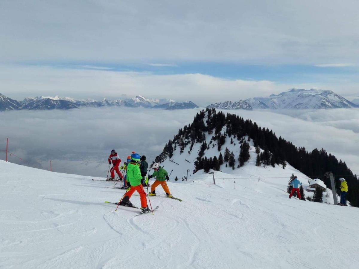 Appartement Gipfelblick- Tiroler Zugspitze Arena In ビーバーヴィアー エクステリア 写真