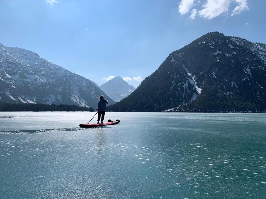 Appartement Gipfelblick- Tiroler Zugspitze Arena In ビーバーヴィアー エクステリア 写真